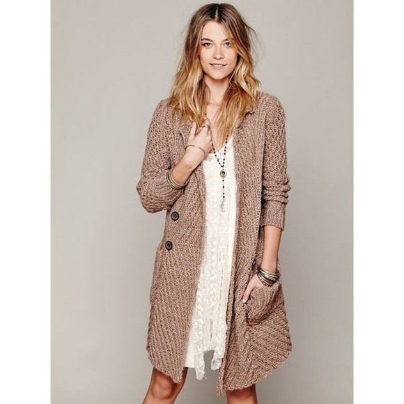 Free People Sweaters - Free People Buttermilk Biscuit Chunky Cardigan